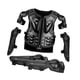 thumbnail image 4 of Traje de protección para motocicleta para niños, cómodo protector de pecho, columna vertebral y espalda para exteriores Negro, 4 of 9