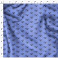 thumbnail image 4 of Soimoi Blue polyester Crepe Fabric Landscape & Reindeer Animal Print Sewing Fabric Yard 52 Inch Wide, 4 of 5