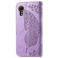thumbnail image 4 of Para Samsung Galaxy Xcover 7 Funda Magnética De Cuero Con Estampado De Mariposa - Oro Rosa, 4 of 5