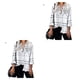 thumbnail image 2 of Guardurnaity Camisa a cuadros de rayas de manga larga para mujer, blusa con cuello en V, fiesta de oficina, viaje, compras, Top, accesorios de ropa, Type3 NO3, 2 of 6
