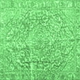 thumbnail image 1 of Ahgly Company Indoor Square Abstract Emerald Green Contemporary Area Rugs, 3' Square, 1 of 4