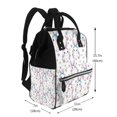 thumbnail image 2 of Fotbe Cartoon Cute Rabbit Mochila Maternidad - Lona de Sarga Impermeable, Mochila de Pañales de Gran Capacidad con Múltiples Bolsillos y Correas Ajustables, 2 of 6
