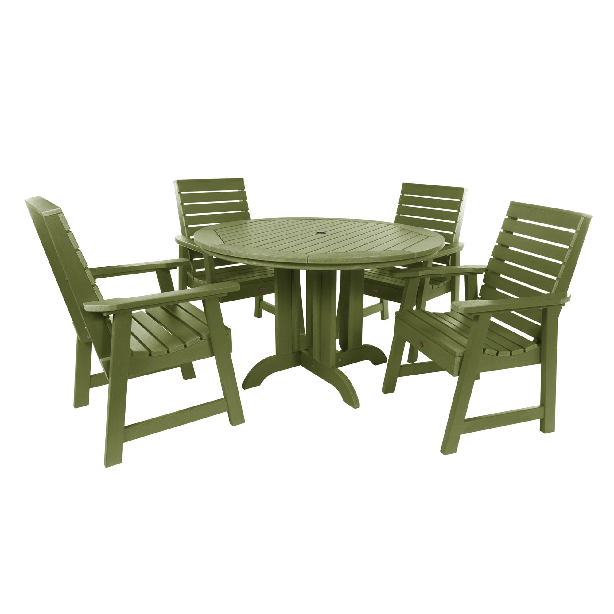 highwoodÂ® EcoFriendly Recycled Plastic Weatherly 5pc Round Dining Set