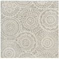 thumbnail image 2 of SAFAVIEH Abstract Tobon Geometric Circles Area Rug, Ivory/Gray, 6' x 6' Square, 2 of 8