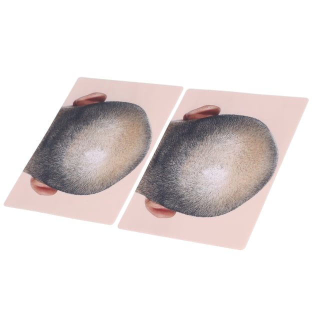 PRÁTICA DE PIMINACIÓN DEL CUERO CABELDO PIEL, Silicona 2pcs Prepint -Hombre Calvo Micropigmentation Práctica de la Piel para la Piel para la Práctica del Cuero Cabelludo