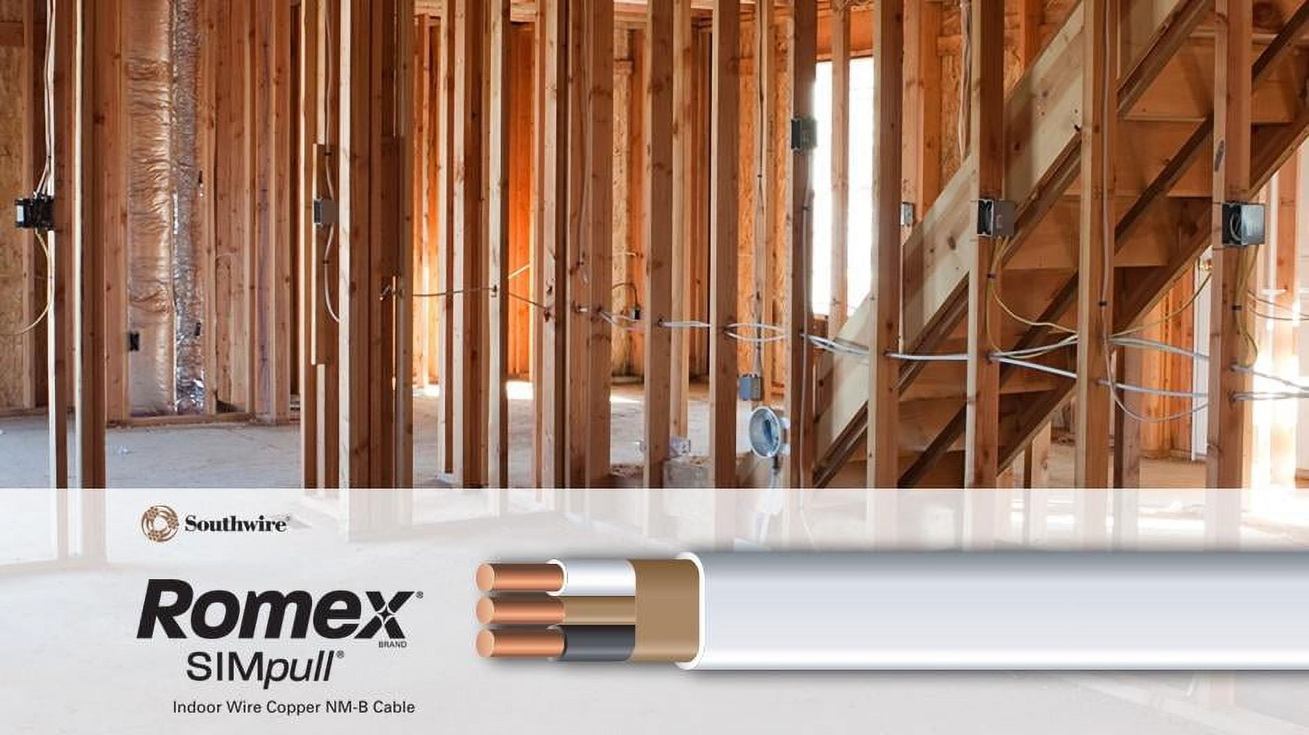 Southwire 15 ft. 14/2 Solid Romex SIMpull CU NM-B W/G Wire