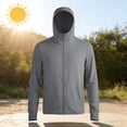 thumbnail image 5 of Garbnen Unisex Ice Silk UPF 50+ Sun Protection Jacket Full Zip Quick Dry Rash Gaurd Hoodie Breathable Water Resistant Outdoor Travel Sun Shirt with Pockets for Men and Women, 5 of 7