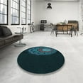 thumbnail image 4 of Ahgly Company Machine Washable Indoor Rectangle Transitional Night Black Area Rugs, 2' x 3', 4 of 7