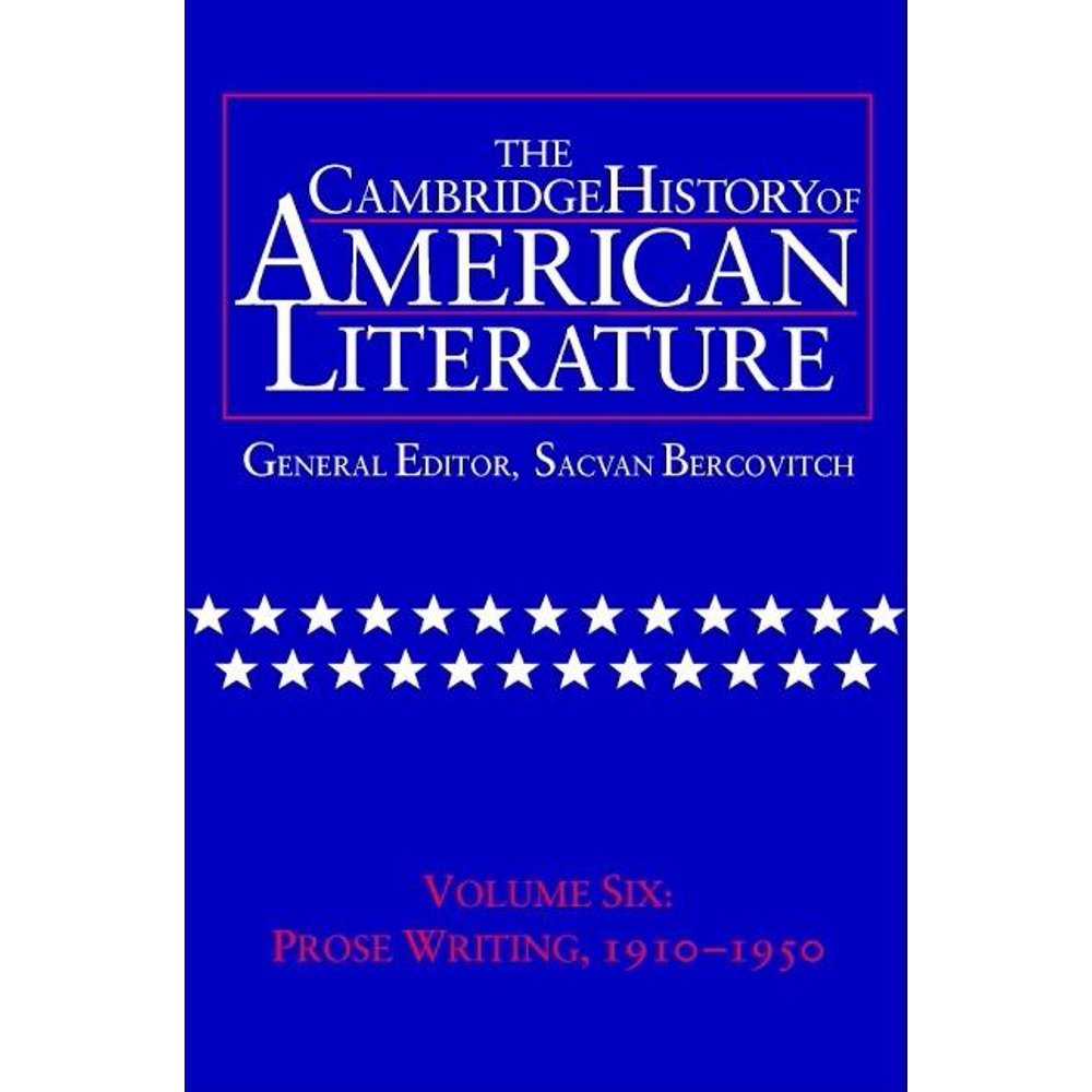 Cambridge History of American Literature: The Cambridge History of