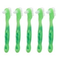 thumbnail image 3 of False Teeth Brush, Denture Brush Ergonomic Safe Double Sided Portable Soft Hair  For Daily Life Green,Blue, 3 of 8