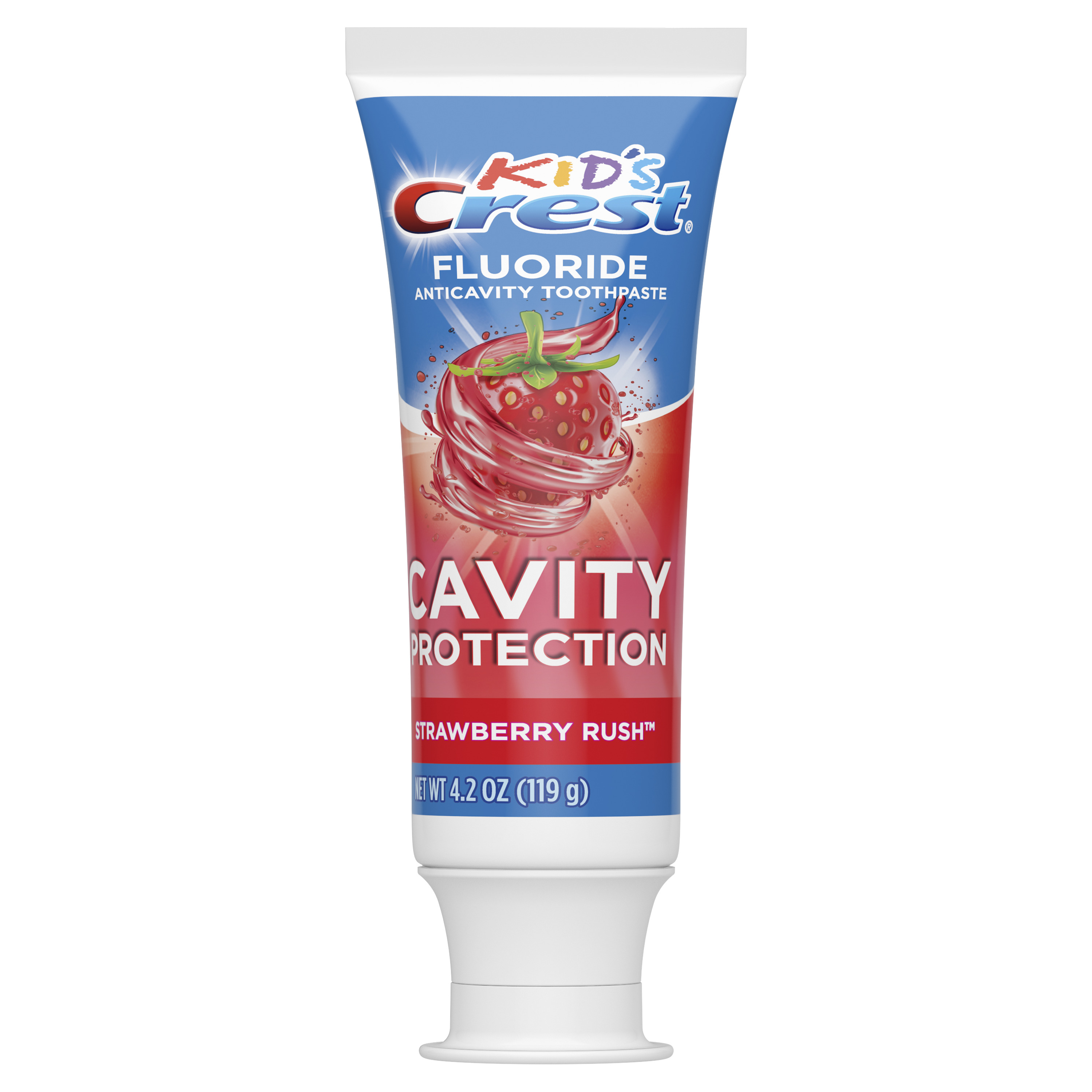 Crest Kid's Cavity Protection Fluoride Toothpaste, Strawberry Rush, 4.2 oz - image 6 of 6