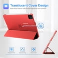 thumbnail image 4 of Smart Case ProCase para iPad Pro 12.9 de 6.ª, 5.ª, 4.ª y 3.ª generación, color rojo, 4 of 9