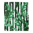 thumbnail image 1 of SIDONKU Throw Blanket Warm Cozy Print Flannel Green Leaf Banana Leaves Pattern Summer Tropical Comfortable Soft for Bed Sofa and Couch 58x80 Inches, 1 of 1