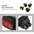 thumbnail image 2 of KAKOWELY 4Pcs Rocker Toggle Switch On-Off-On 6 12V DC Car Boat Automobiles Waterproof LED Latching Switches (Blue, Red, Green, Yellow Lights),1.65X"X1.5"X1.1", 2 of 4