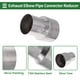 thumbnail image 4 of Rebajadora de codo de escape mandrel de 3.5" OD a 4.5" OD adaptador de tubo de acero inoxidable T304 6 pulgadas de longitud tono plateado, 4 of 7