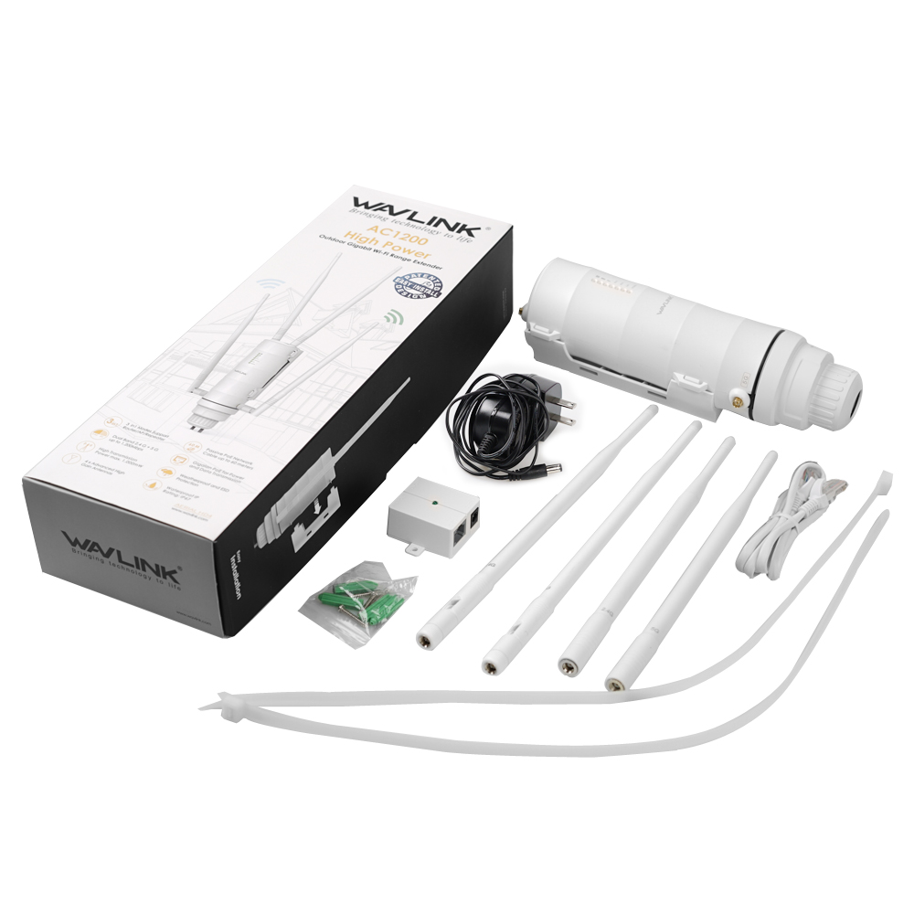 WAVLINK Dual Band Wifi Router, AC1200 Outdoor Wireless Router with Gigabit Ethernet & PoE for Home