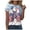 Sky Blue, variant on mgoYE Women T-Shirt 2XL 250th Anniversary USA T-Shirt 4th of July Shirt Women 250 Years American Anniversary Shirt American Flag Stars Fireworks Graphic Tee Tops|Dark Blue M