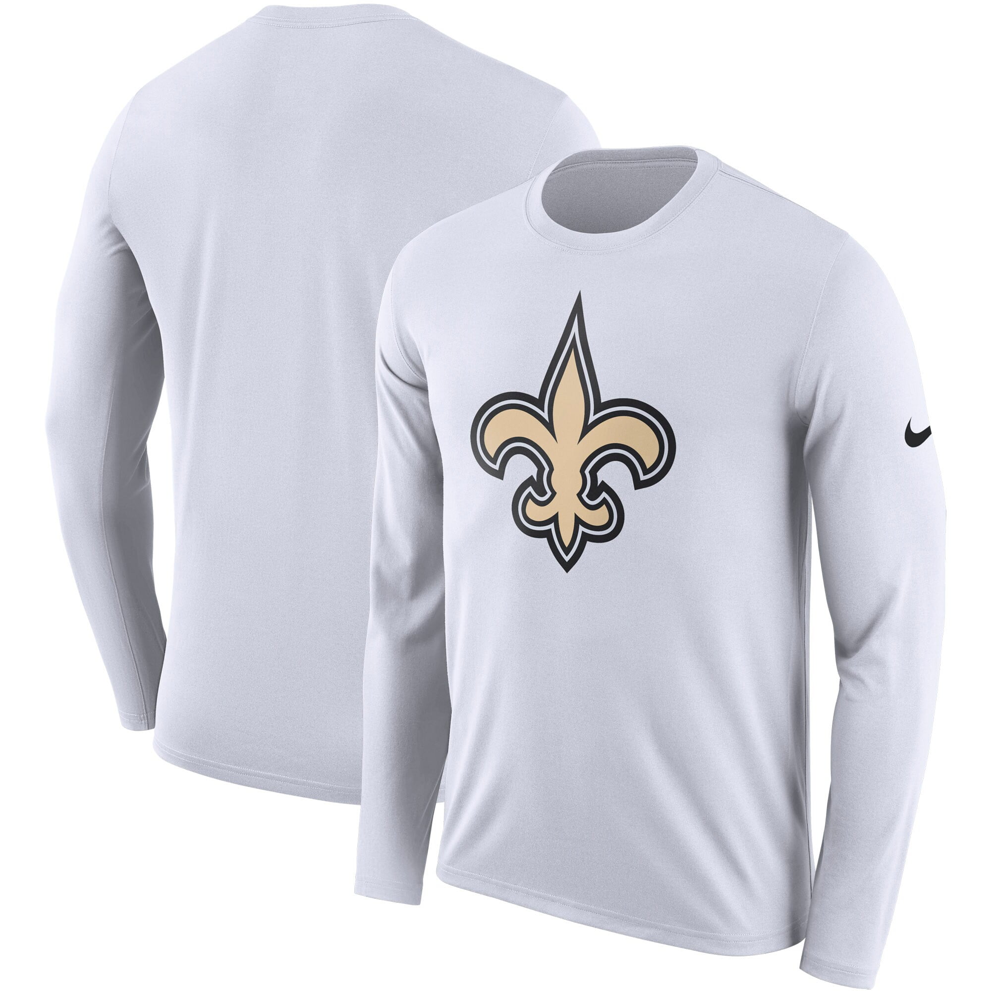 New Orleans Saints Nike Fan Gear Primary Logo Performance Long Sleeve T ...