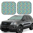 thumbnail image 6 of Kdxio Artoon Transport Print 2-Piece Sun Shade Front Windshield - Foldable Car Front Window Sunshades for Most Sedans SUV Truck, 6 of 6
