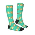 thumbnail image 3 of Easygdp Sunflower Gnomes 5 Soccer Socks Sport Knee High Socks Calf Compression Athletic Socks for Men and Women, 3 of 9
