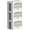 Cream White-15.7x11.8x11.8inch(36L), variant on Storage Chest Beige 15.7x11.8x9.8inch(30L) Foldable Stackable Fabric Organizer