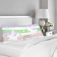 thumbnail image 2 of ABPHOTO Hand Drawn Unicorn Body Pillow Covers Pillowcase Throw Pillows 20x60 inch, 2 of 2