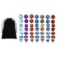 thumbnail image 2 of TISHITA Acrylic Polyhedral Dices Set D4 D20 Bar Toys with Pouch for RPG Role Playing, 2 of 5