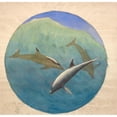 thumbnail image 3 of Niels Skovgaard 21x20 Black Modern Framed Museum Art Print Titled - Spring Dolphins (1889 - 1891), 3 of 5