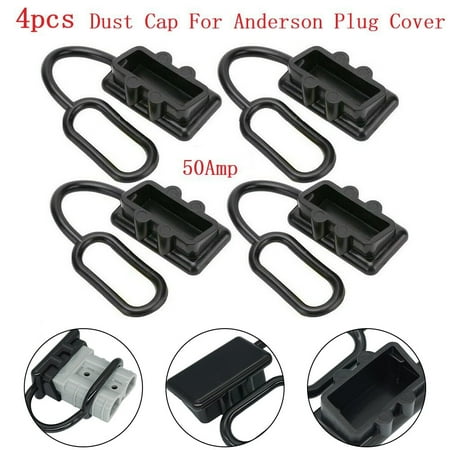 

4x Dust Cap For Anderson Plug Cover Style Connectors 50AMP Battery Caravn 12-24V