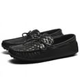 thumbnail image 3 of Men's Casual Loafers Slip On Leather Shoes Male Lightweight Driving Shoes Moccasins Classic Penny Loafer Flats Boat Shoes Outdoor Walking Shoes, 3 of 14