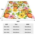 thumbnail image 3 of Fall Pumpkins Throw Blanket Cozy Soft Autumn Thanksgiving Blanket for Couch Sofa Chair Bed Fuzzy Thermal Fleece Travel Blankets 60 X 50 in Home Holiday Decoratives, 3 of 6
