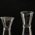 thumbnail image 2 of Soidarity 1/2 Uds doble transparente Jigger oz taza de resina de plástico leche té café mezcla Oz escala taza de medición Home Bar se aplica Kits de desorden para acampar S, 2 of 6