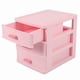 thumbnail image 2 of Plastic Cajón Diseñado Para 3 Compartimentos, Caja Guardar Joyas, Color Rosa, 2 of 5