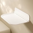 thumbnail image 2 of Foldable Floating Shelf Stick on Wall No Drill Installation Wall Mount Shelf Space Saving Organizer for Bathroom Kitchen Bedroom Any Place Extra Storage Needed, 2 of 6