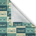 thumbnail image 5 of Ambesonne Indie Grommet Curtain, Vintage Eyeglasses Cool, 50" x 84", Petrol Blue Turquoise, 5 of 6