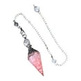 thumbnail image 2 of pitrice Crystal Pendulum Natural Stone Pendulums Pendant for Divination Dowsing, 2 of 9