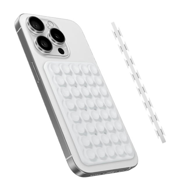 Soporte para Celular con Ventosas de Silicona HZZADZXW Blanco