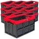 thumbnail image 1 of Caja Plegable y Duradera InstaRed 10 Pzas 10kg 53x36x29cm Apilable y Colapsable Polietileno Color Negro/Rojo., 1 of 1