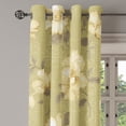 thumbnail image 3 of Ambesonne Nature Grommet Curtain, Ethno Realistic Rose Pattern, 50"x108", Cream Dark Eggshell, 3 of 5