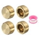 thumbnail image 1 of 4 Pcs Tapón de Bronce Hexagonal Rehundido, Tapón de Bronce Macho G1/2" con Rosca Macho para Conexión de Tubería, 1 of 7