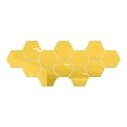 thumbnail image 2 of Sales Today Clearance! Hexagonal Mirror Protection Acrylic Wall Paste Background Wall Decoration Three-dimensional Self-adhesive Mirror Paste, 2 of 5