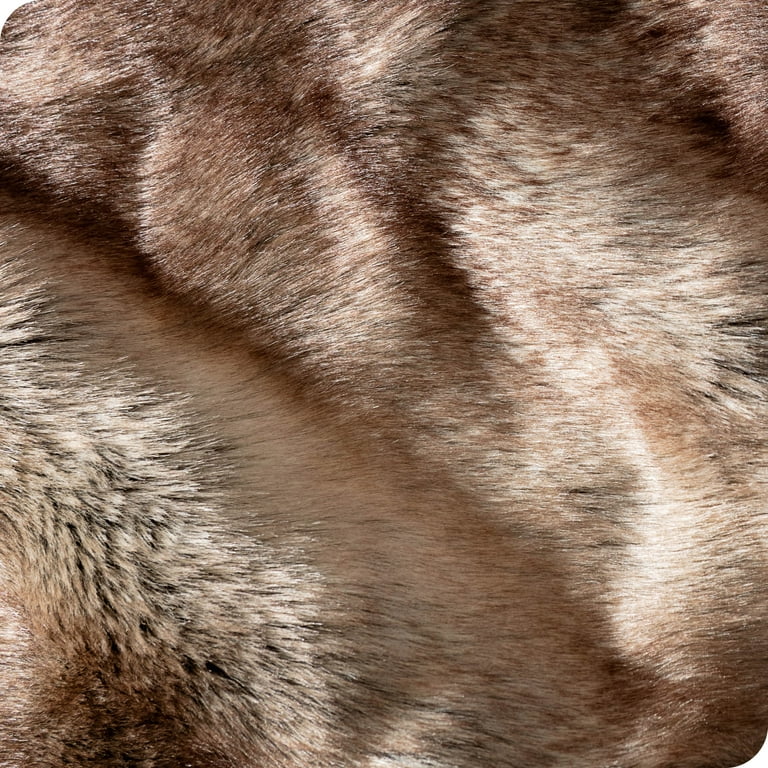 Bare Home Faux Fur Blanket - 60 x 80 - Ultra Soft Fleece - Oversized,  Variegated Gray 