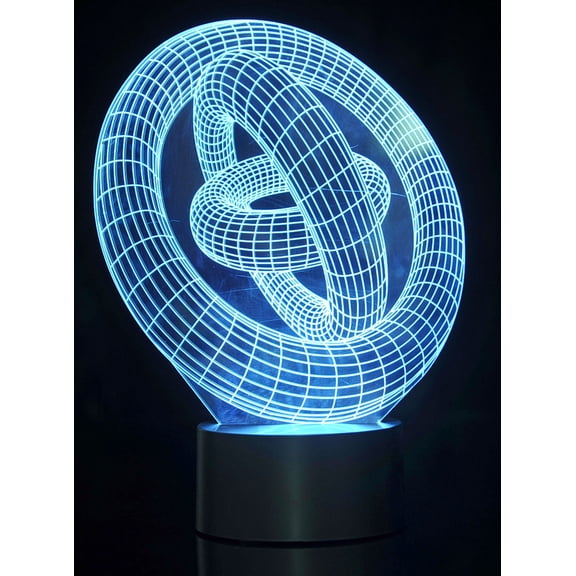 Bisontec 3D Ring-In-Ring Laser Cut Precision LED Lights