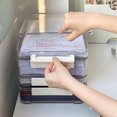 thumbnail image 4 of CSChome Boîte de Rangement Transparente Organisateur de Documents Boîte Poignée Confortable Conteneur de Rangement Transparent, 4 of 6