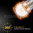 thumbnail image 5 of Ruiandsion E10 Miniature Halogen Bulb,5-Pack,1.5V 0.3W 100LM Warm White 3000K Replacement for Flashlights, Indicator Lights, Microscope Light, 5 of 8