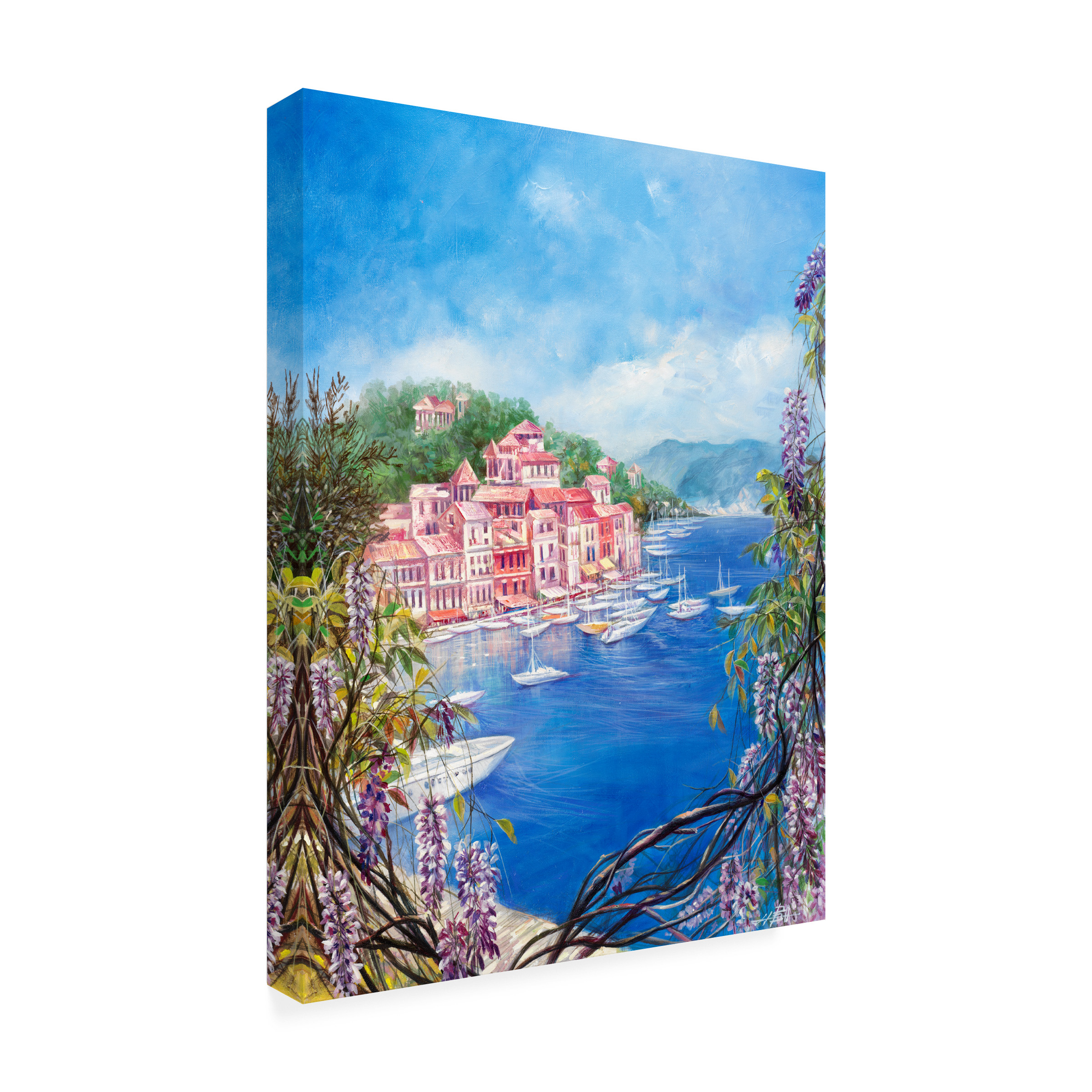 Trademark Fine Art 'Mediterranean Town III' Canvas Art by Li Bo