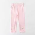thumbnail image 2 of xaoyunyn Capris Leggings for Girls Summer Thin Solid Color Ruffled Hem Ribbed Casual Pant 3-15 Years, 2 of 6