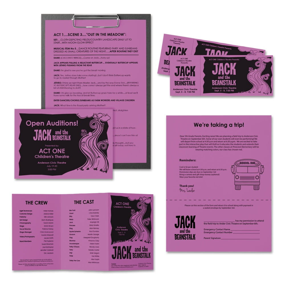 Neenah Paper Astrobrights Colored Paper 24lb 8-1/2 x 11 Outrageous Orchid 500 Sheets/Ream 21946