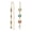 Multicolor, variant on Bling Jewelry Womens Delicate Pastel Crystal Dangle Earrings with Butterfly Threader 18K Gold Plated