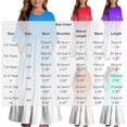 thumbnail image 3 of ersvoioy Girls Summer Party Dress Gradient Print Ruffle Cap Sleeve Round Neck A-Line Flowy Hem Sundress 4-14 Years, 3 of 7